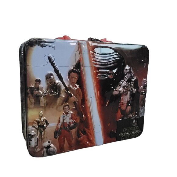 STAR WARS THE FORCE AWAKENS 100 PIECE MINI-JIGSAW PUZZLE WITH LUNCH BOX TIN - Picture 2 of 7